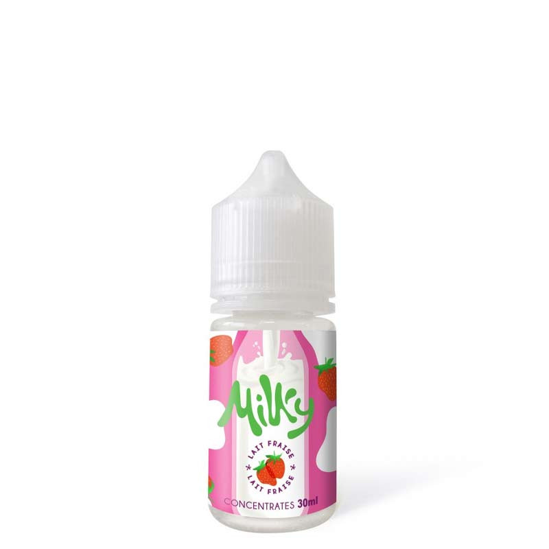 Concentré Lait Fraise 30ml Milky - Le Coq Qui Vape (1/1)