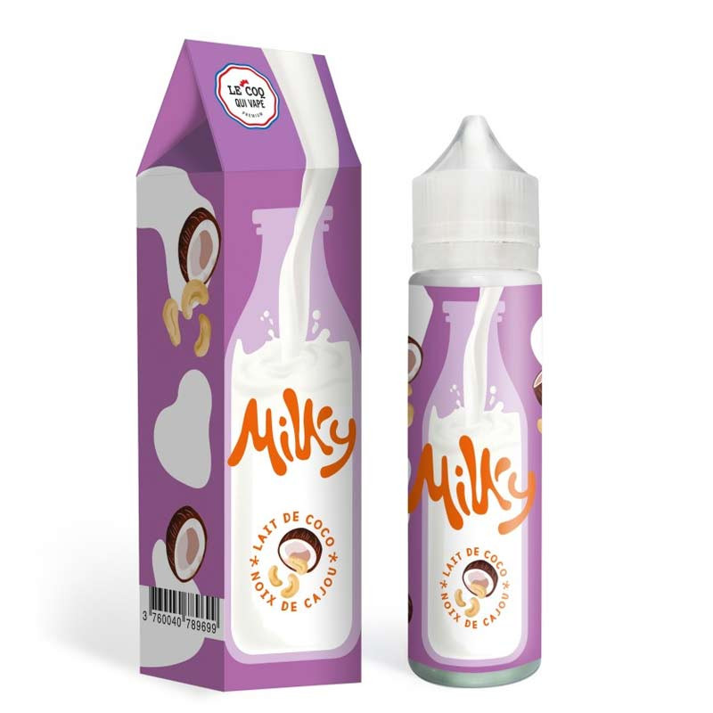 Lait de Coco Cajou 50ml Milky - Le Coq Qui Vape (1/1)
