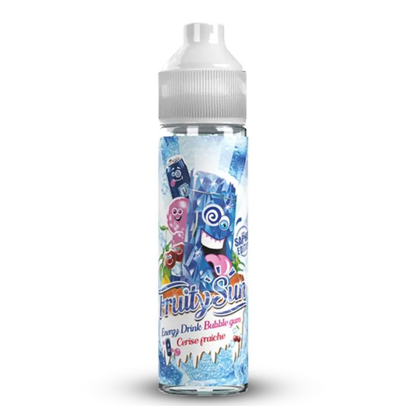 Energy Drink Bubble Gum Cerise Fraîche 50ml - Saphir Edition - Fruity Sun (1/1)