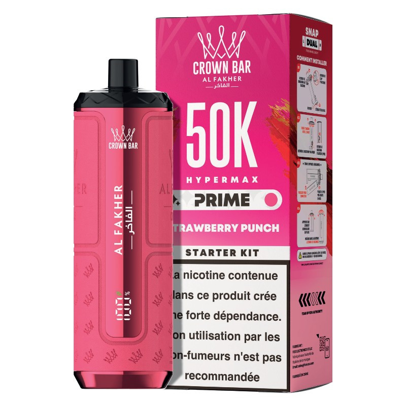 Puff Hypermax Prime 50K Crown Bar Al Fakher (9/23)