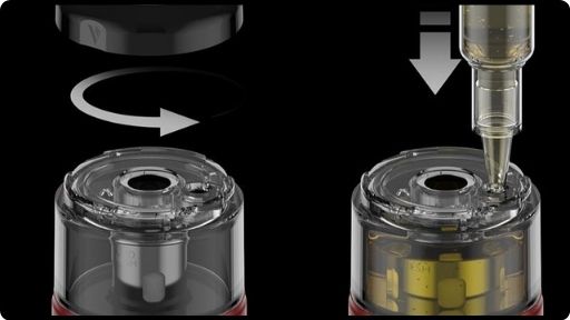 Remplissage et cartouche du GTX 22