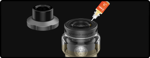 Le remplissage du Zeus Max par Geekvape