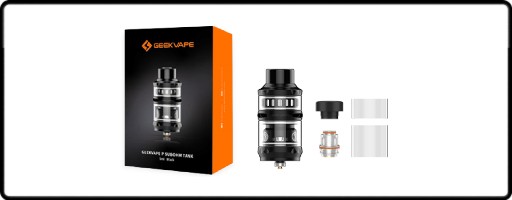 Le contenu de la boîte du clearomiseur P Subohm Tank par Geekvape