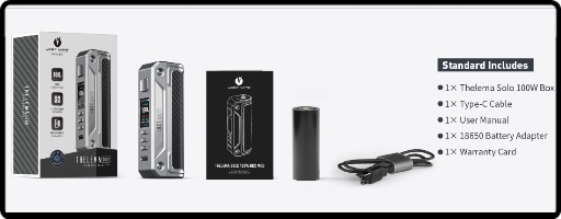Le contenu du pack de la box Thelema Solo 100w