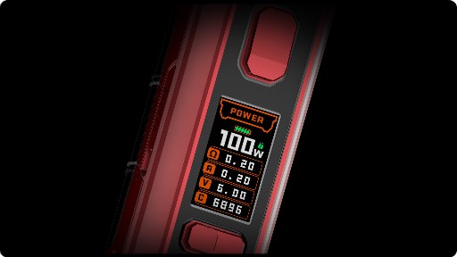 Le large écran couleur de la box Aegis Max 2
