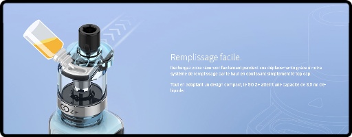 Le clearomiseur du kit Gozee