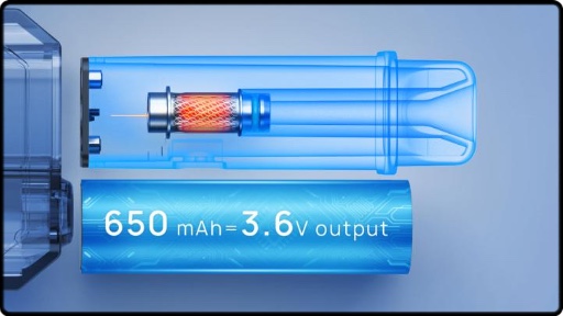 La batterie intégrée du pod Gotek X