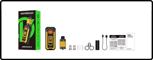 Le contenu de la boîte du kit Armour S