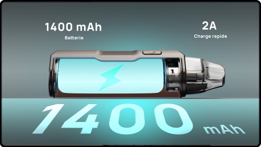 Une batterie de 1400mAh